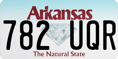 AR license plate 782UQR