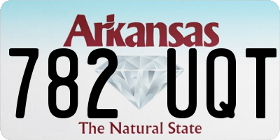 AR license plate 782UQT