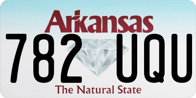 AR license plate 782UQU