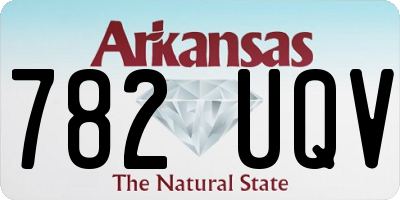 AR license plate 782UQV