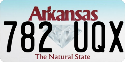 AR license plate 782UQX