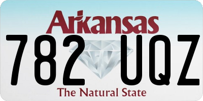 AR license plate 782UQZ