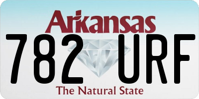 AR license plate 782URF