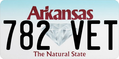 AR license plate 782VET