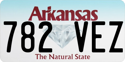 AR license plate 782VEZ