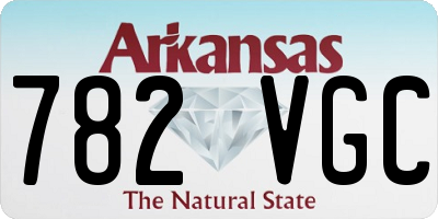 AR license plate 782VGC