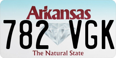 AR license plate 782VGK
