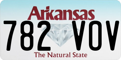 AR license plate 782VOV