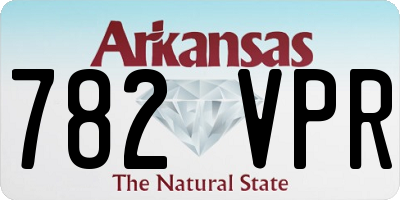 AR license plate 782VPR