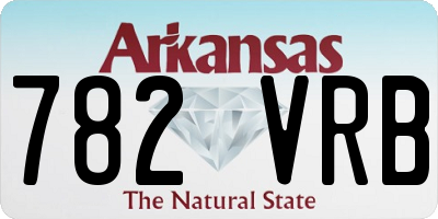 AR license plate 782VRB