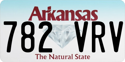 AR license plate 782VRV