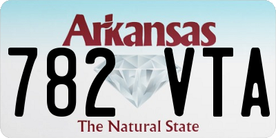 AR license plate 782VTA