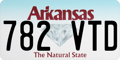 AR license plate 782VTD