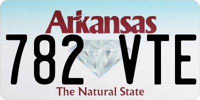 AR license plate 782VTE