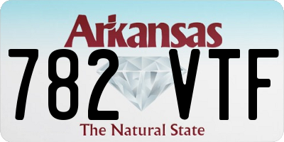 AR license plate 782VTF