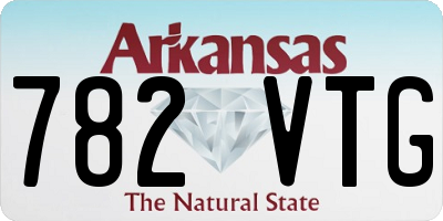 AR license plate 782VTG