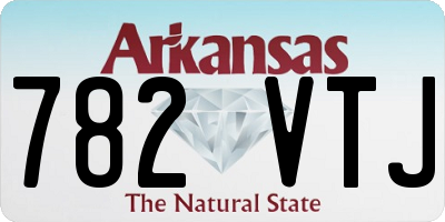 AR license plate 782VTJ