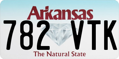 AR license plate 782VTK