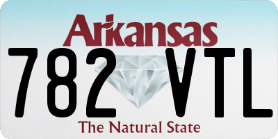 AR license plate 782VTL