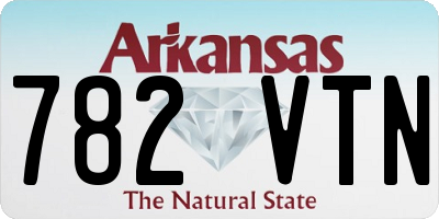 AR license plate 782VTN