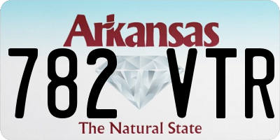 AR license plate 782VTR