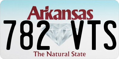 AR license plate 782VTS