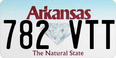 AR license plate 782VTT