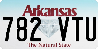 AR license plate 782VTU