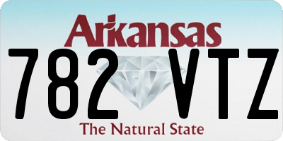 AR license plate 782VTZ