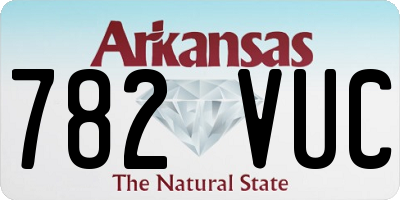 AR license plate 782VUC