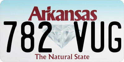 AR license plate 782VUG