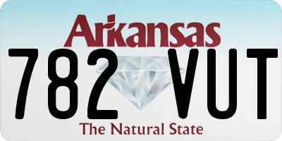 AR license plate 782VUT