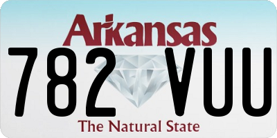 AR license plate 782VUU
