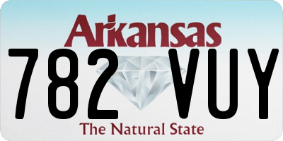AR license plate 782VUY