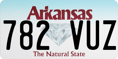 AR license plate 782VUZ