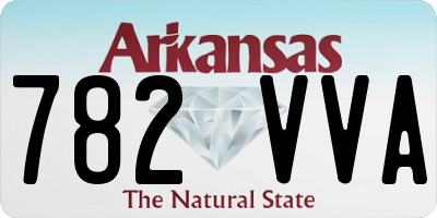 AR license plate 782VVA