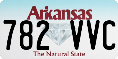 AR license plate 782VVC