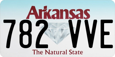 AR license plate 782VVE