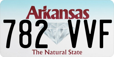 AR license plate 782VVF