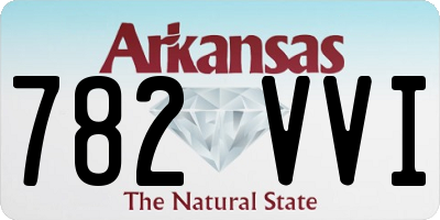 AR license plate 782VVI