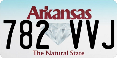 AR license plate 782VVJ