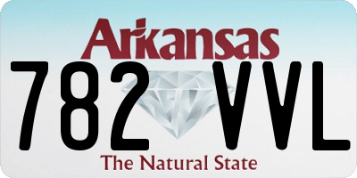AR license plate 782VVL