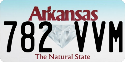 AR license plate 782VVM