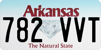 AR license plate 782VVT