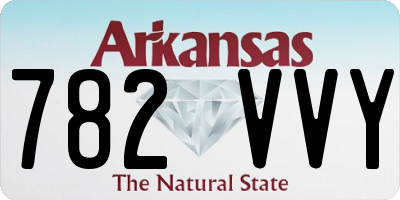 AR license plate 782VVY