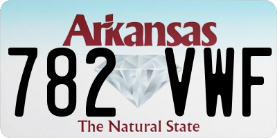 AR license plate 782VWF