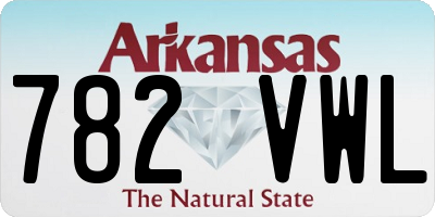 AR license plate 782VWL