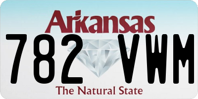 AR license plate 782VWM