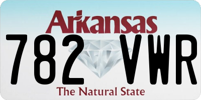 AR license plate 782VWR