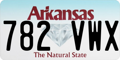 AR license plate 782VWX